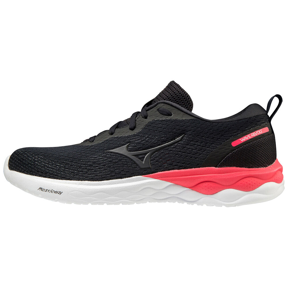 Mizuno Wave Revolt - Bayan Koşu Ayakkabısı - Siyah/Pembe Türkiye (HCBWMX-745)